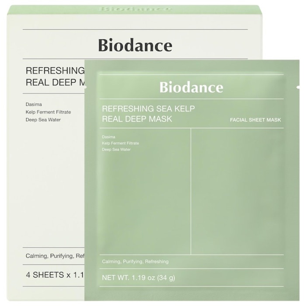 Refreshing‎ Sea Kelp Facial Sheet Mask - Pack of 4